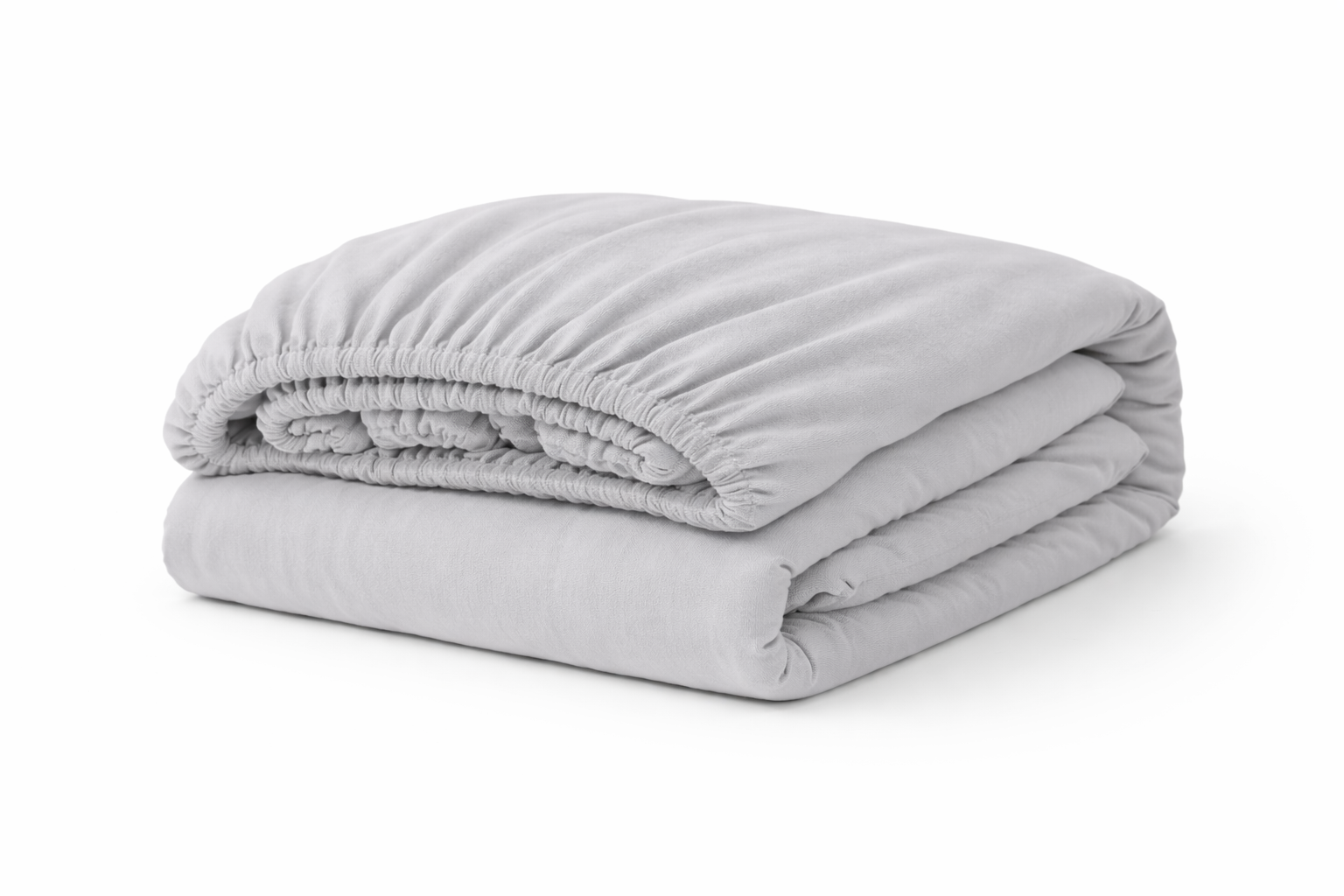 Простирадло на гумці з фланелі "Сіра тінь"