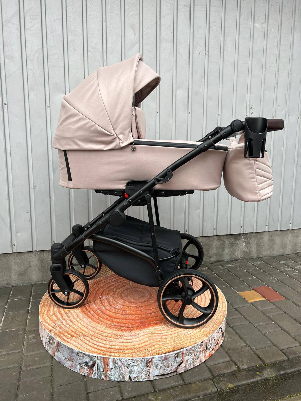 Коляска 2в1 Baby Pram Bailey Premium 2024 Pearl Textile