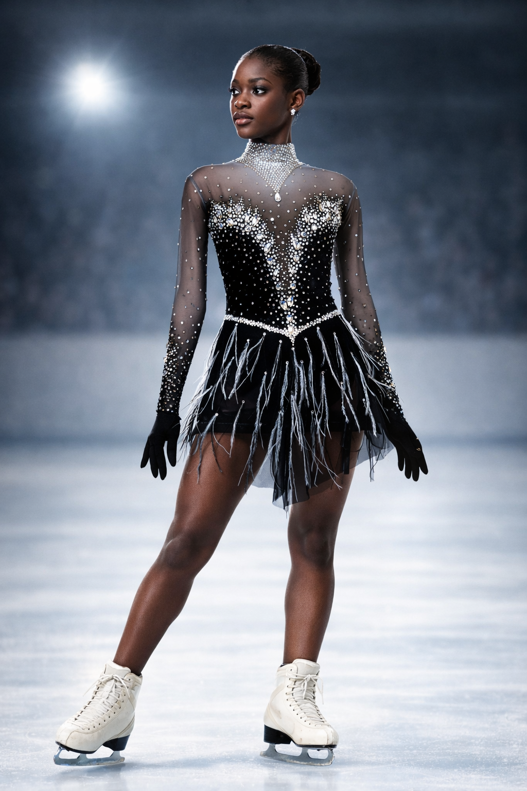 Swan lake ice skating costume