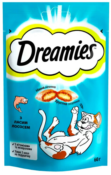 Дріміс ласощі для котів з лососем 60г