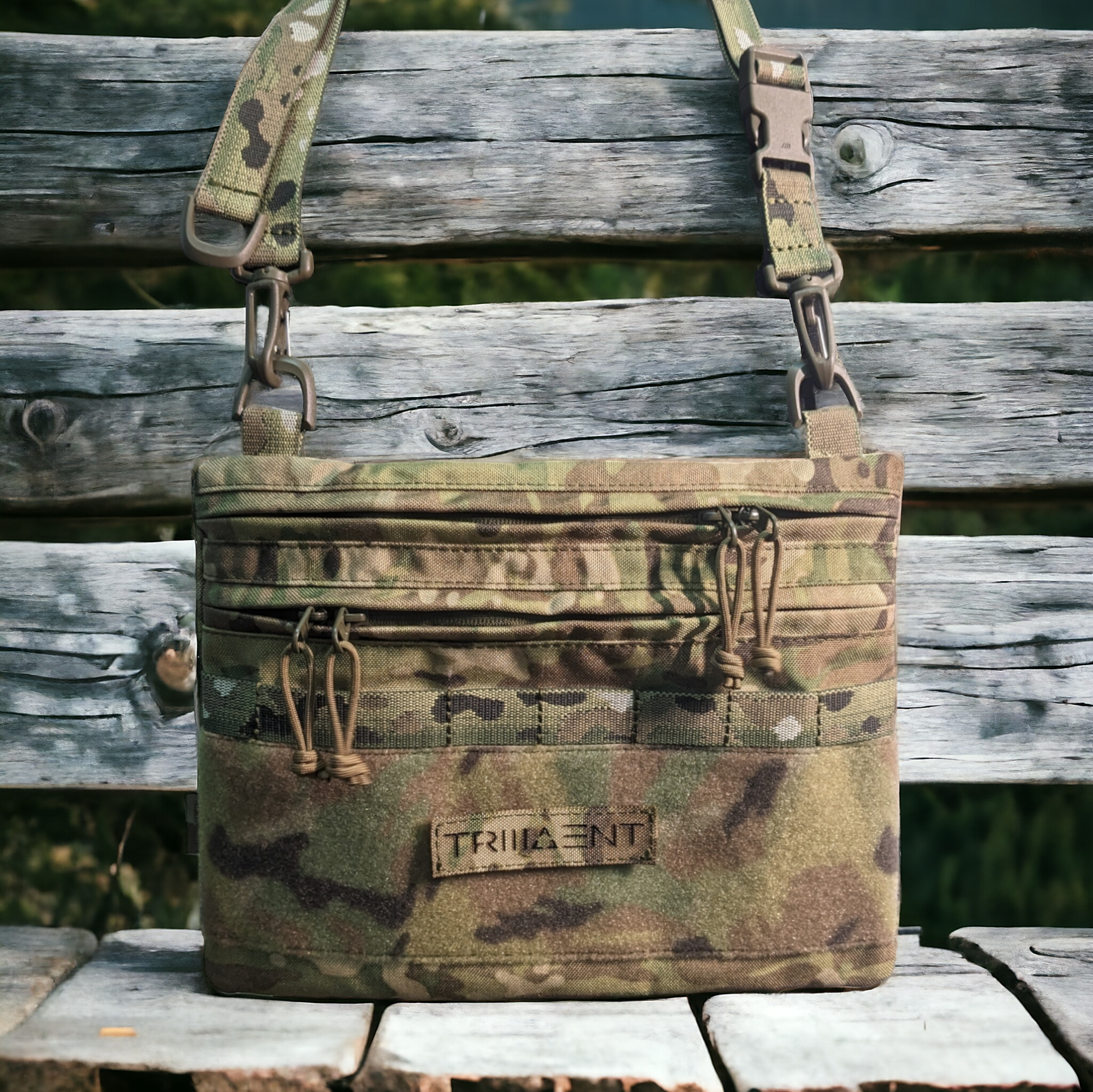 MULTICAM|25x30|Сумка через плече Velcro Molle Pals