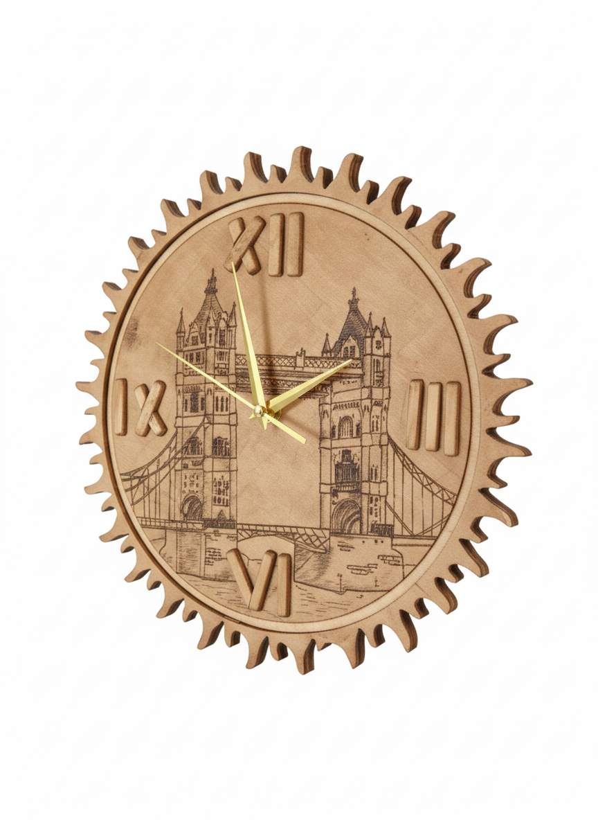 Дерев'янний годинник "Лондон"