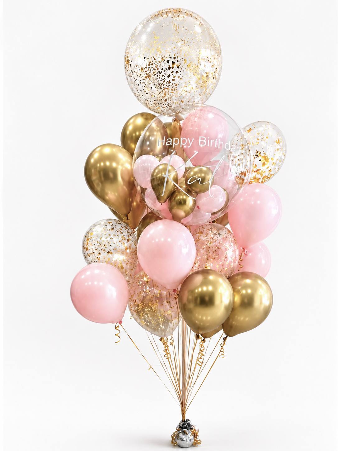 Deluxe Bubble Birthday Balloon Bouquet