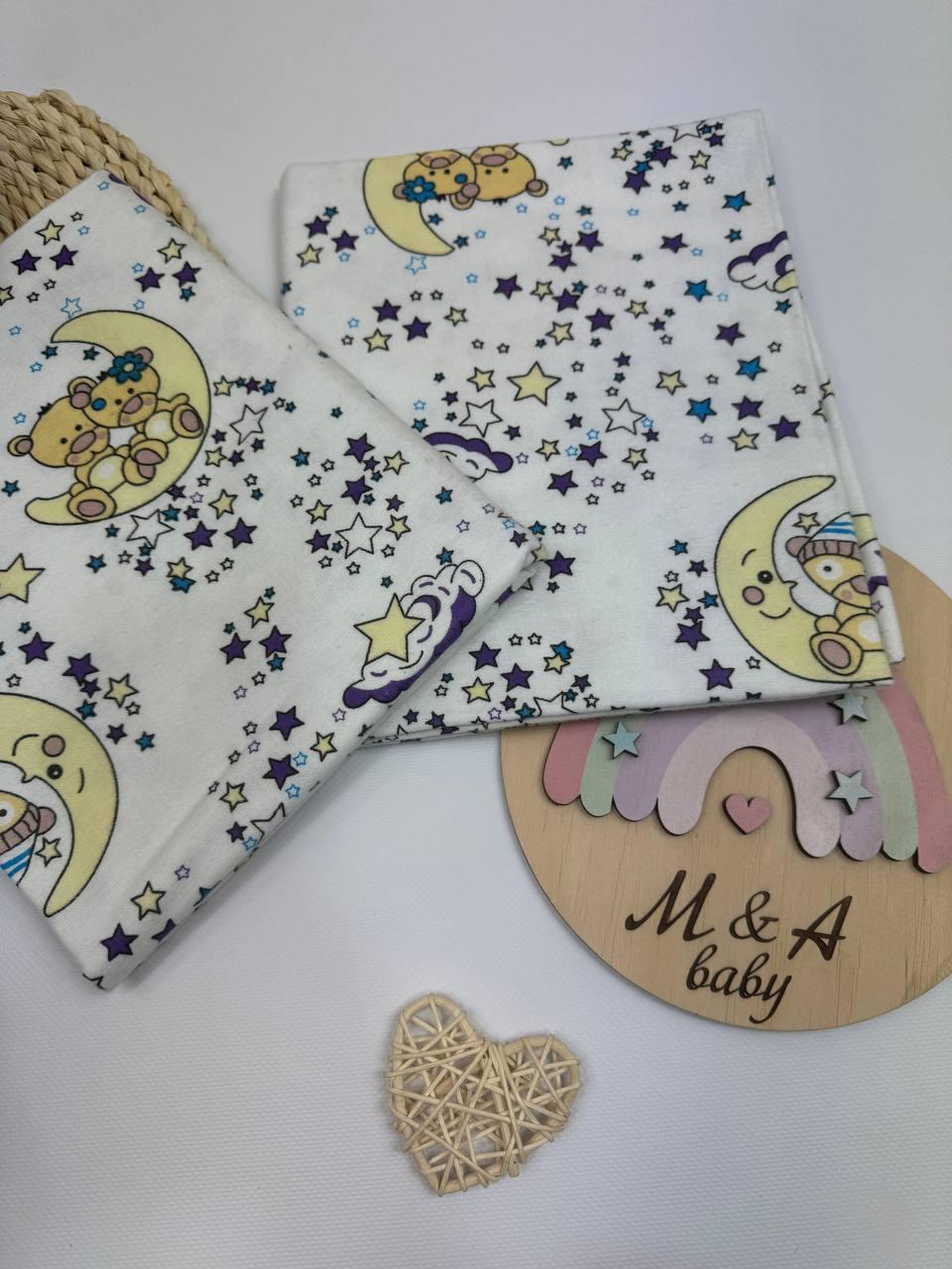 Пелюшка бавовняна/фланелева 110х90