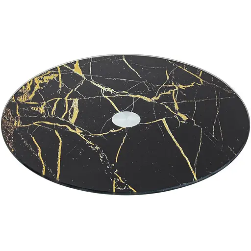 Тортівниця VIVA MARBLE BLACK поворотна низька 30 див. в уп.
