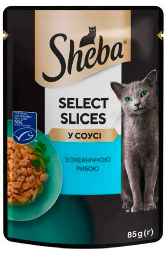 Шеба пауч з океан.рибою в соус 85г