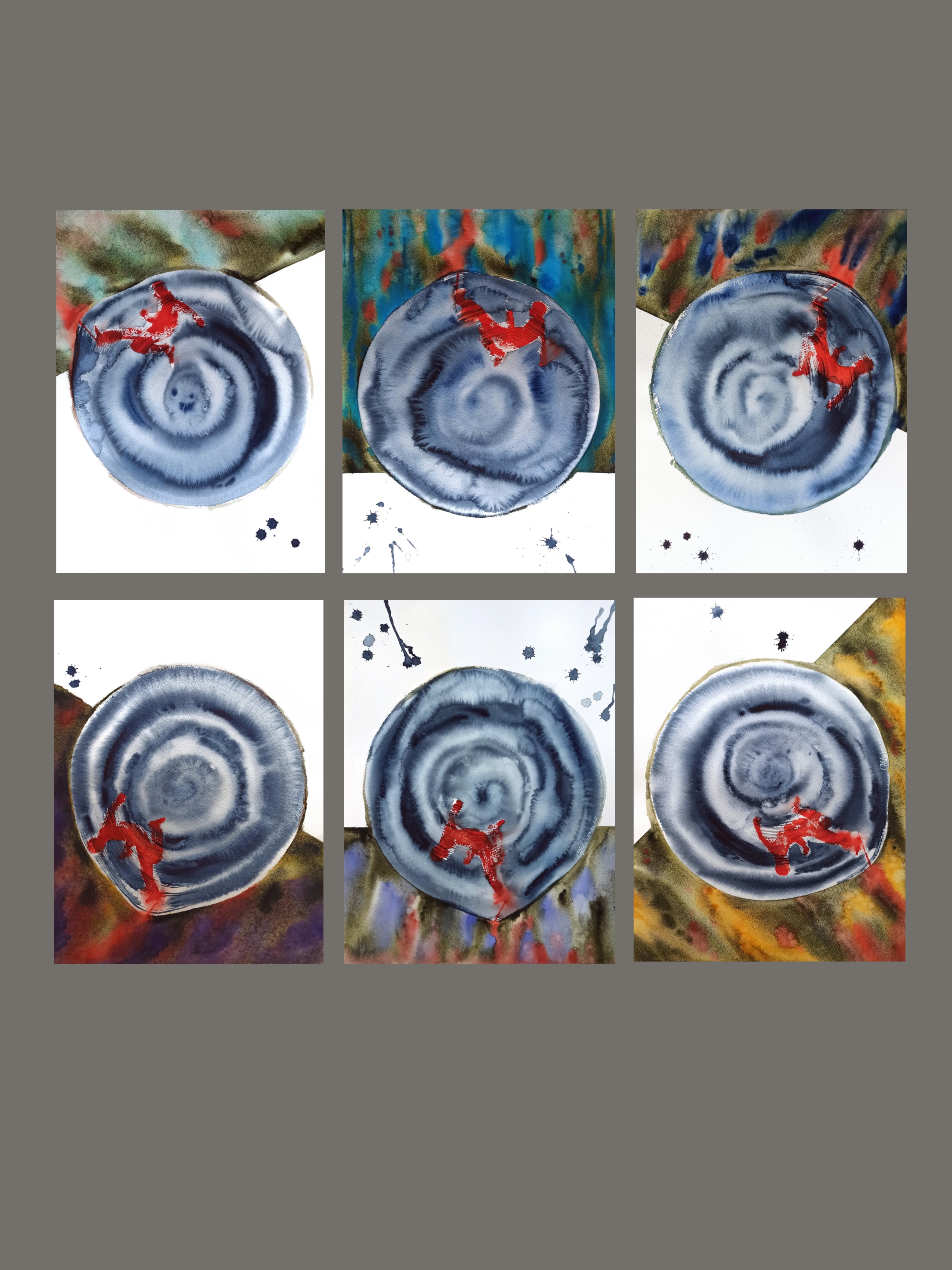 Polyptych “Attack” (from the series “Solomon’s Paradox”)