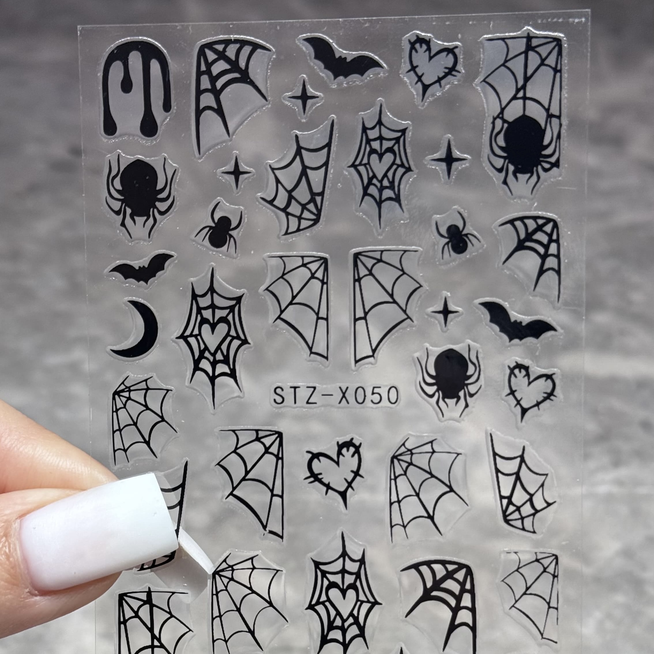 Наклейки "Чорна павутинка" STZ-X050