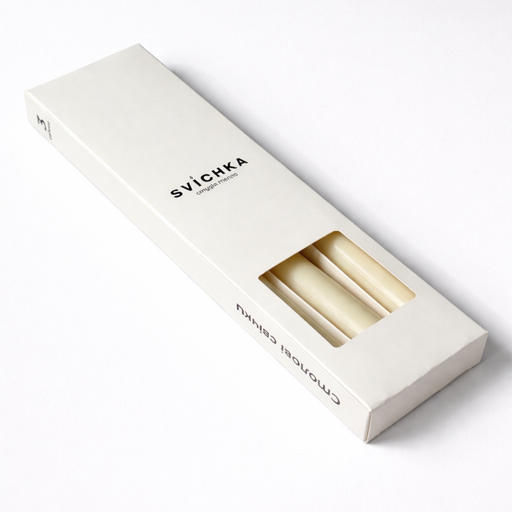 Набір з 3-х столових свічок