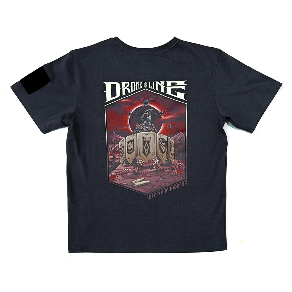 Футболка Лінія дронів x Skyfall графіт