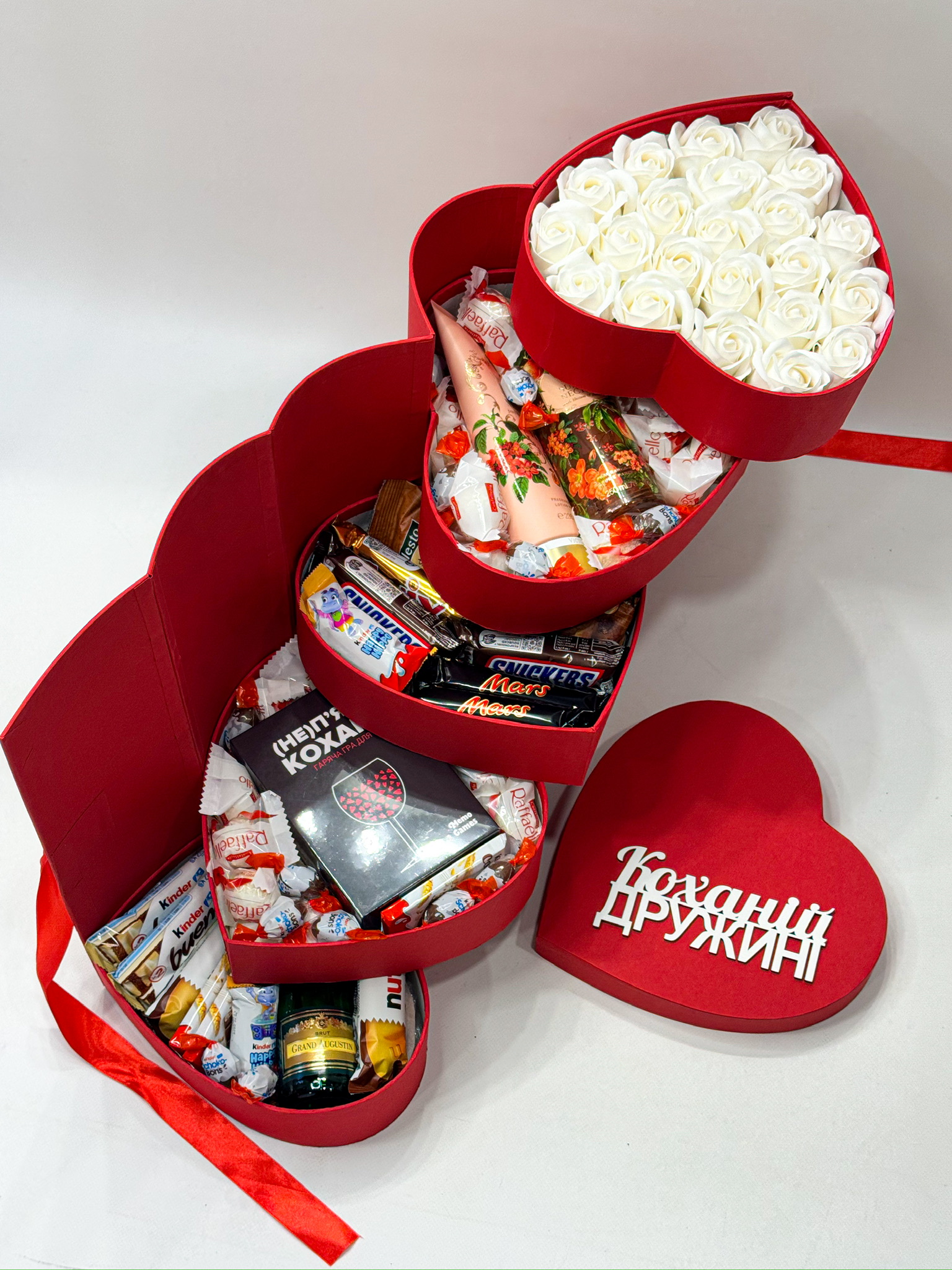 5 ти ярусний бокс серце