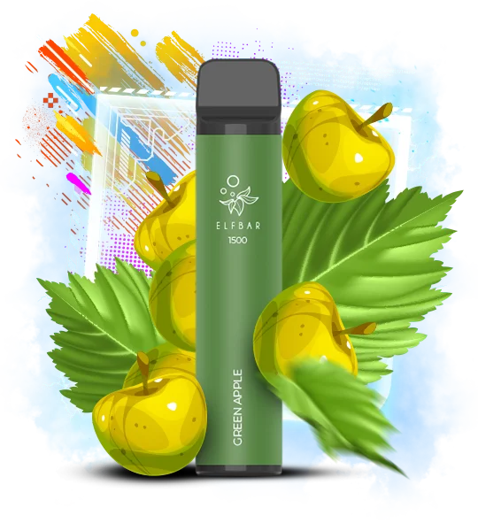 Elf Bar 1500 Green Apple (Зелене Яблуко)