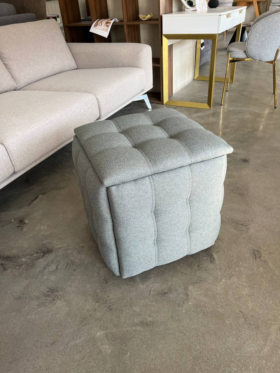 Пуф 5 в 1 чорний метал О13