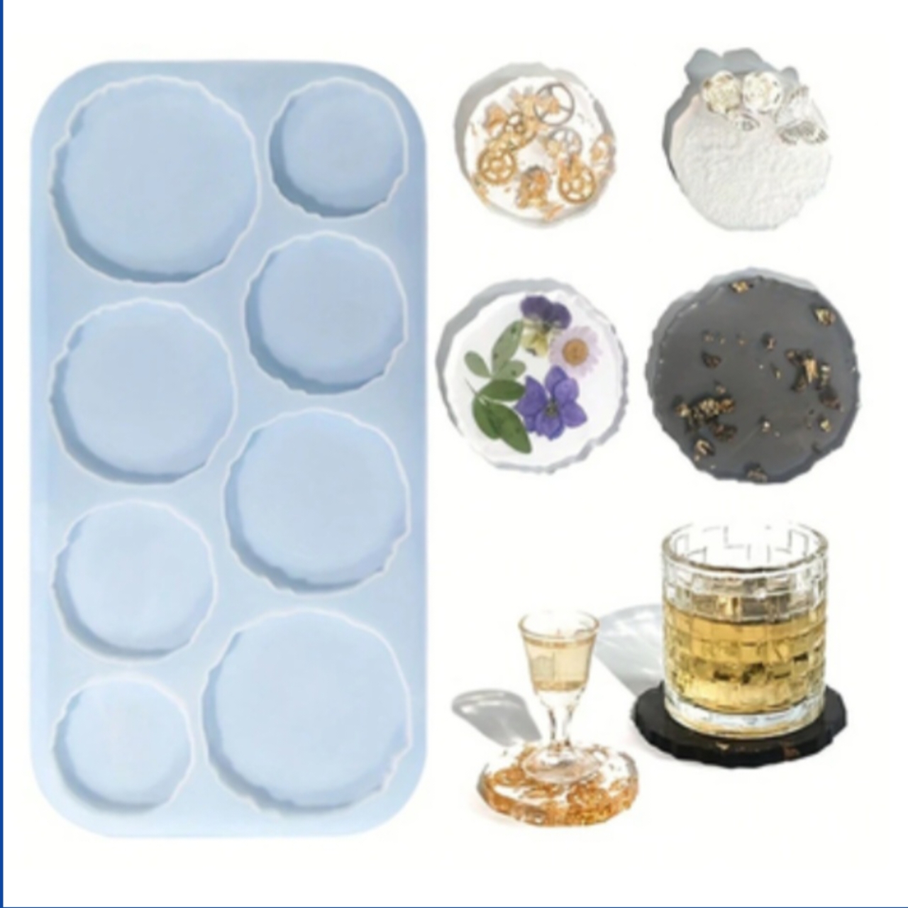 Irregular Round Coaster Tray
