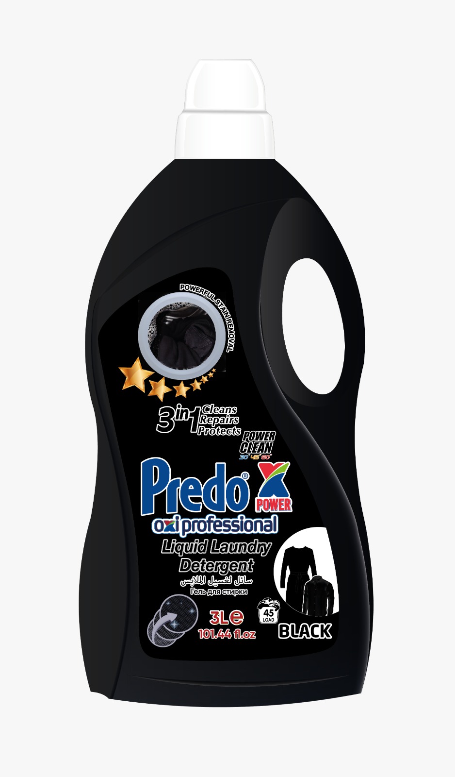 Predo Power Oxi Professional Żel do Prania Czarnego 3L