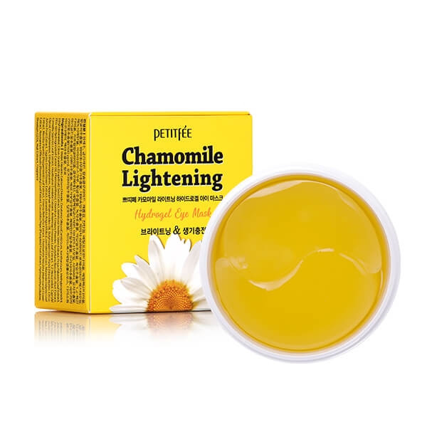 Гідрогелеві освітлюючі патчі для очей з екстрактом ромашки PETITFEE Chamomile Lightening Hydrogel Eye Mask 60шт