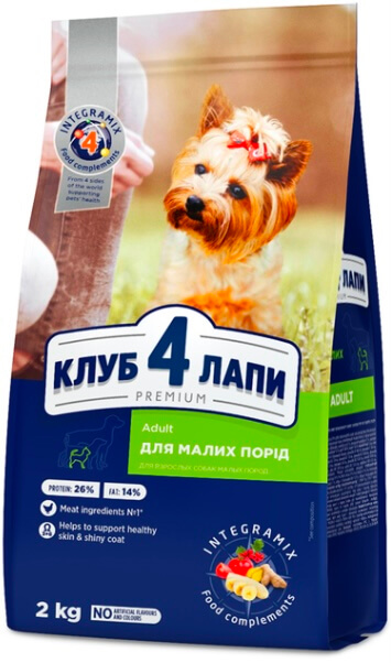 Клуб 4 лапи Premium сухий малих пород собак 2кг