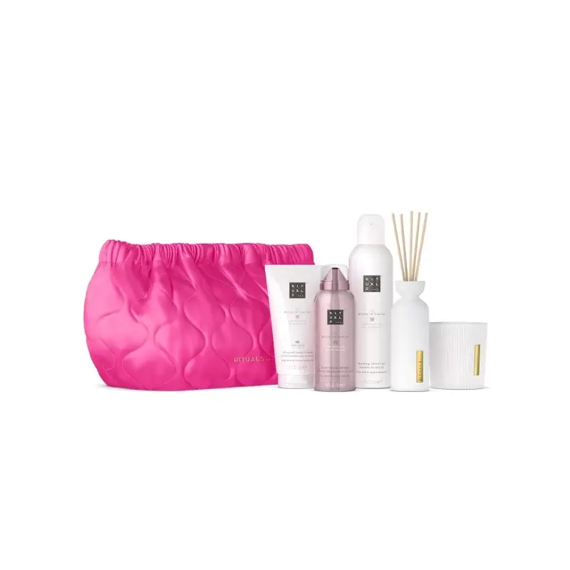 Жіночий Подарунковий Набір Rituals "Ritual of Sakura" для Догляду за Тілом та Ароматами для Будинку з Косметичкою — Rituals The Ritual of Sakura Large Gift Set L 5 SKU