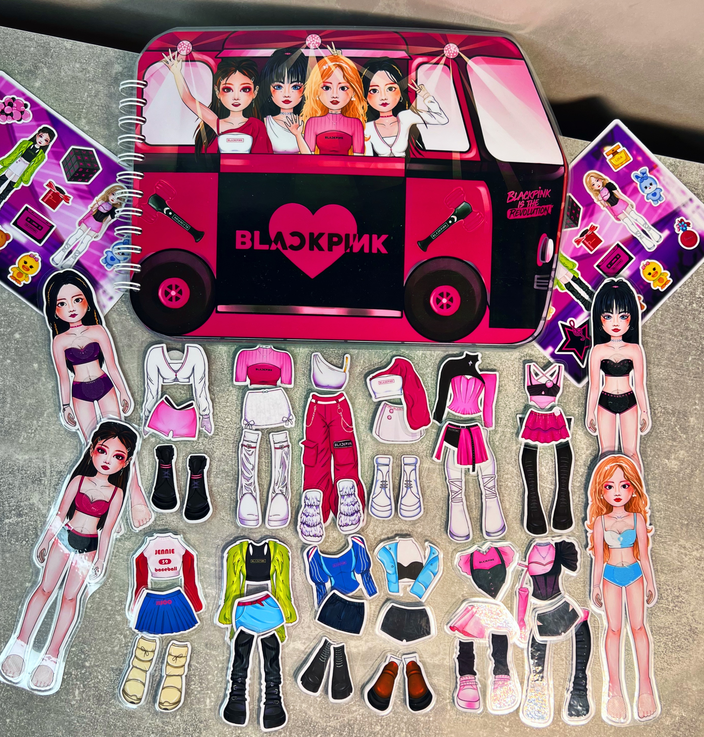 Бокс на липучках 'Блек пінк'