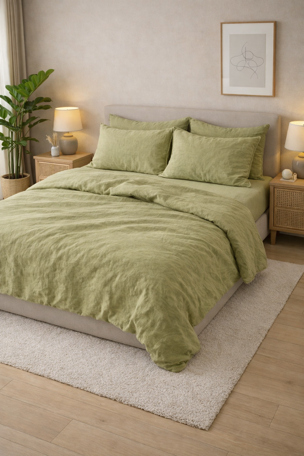 Постільна білизна варена бавовна "Оливка"