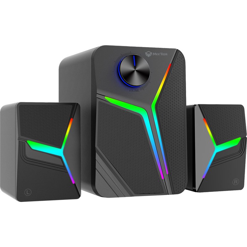 Колонки для комп'ютера Meetion SP2111 BT5.0/AUX+USB Black