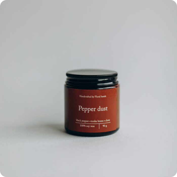 Ароматична свічка Pepper dust 100g