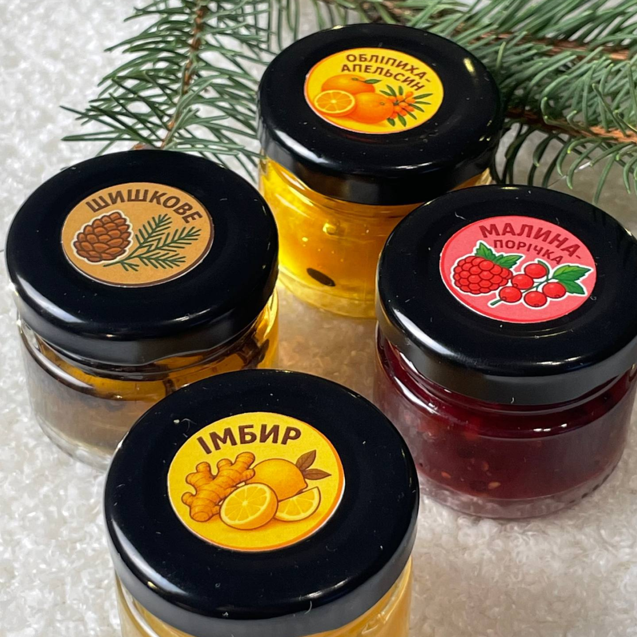 Набір варення з 4-х смаків