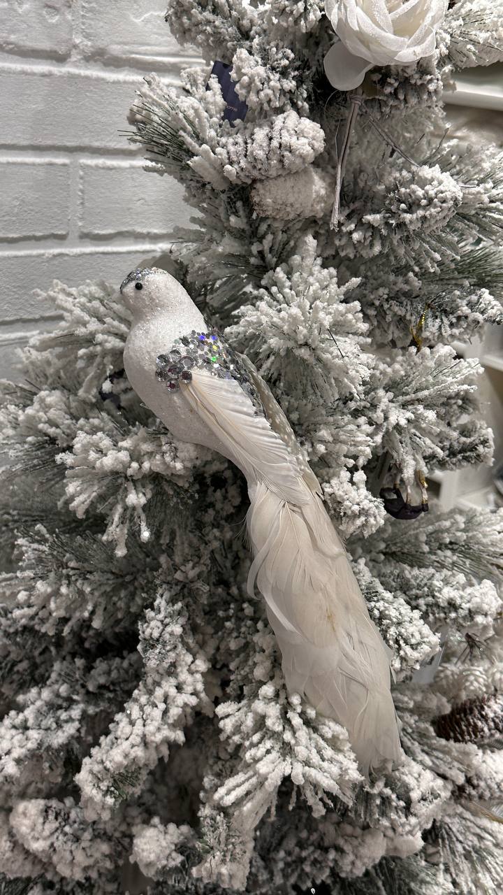 Декоративний птах на кліпсі, 35 см