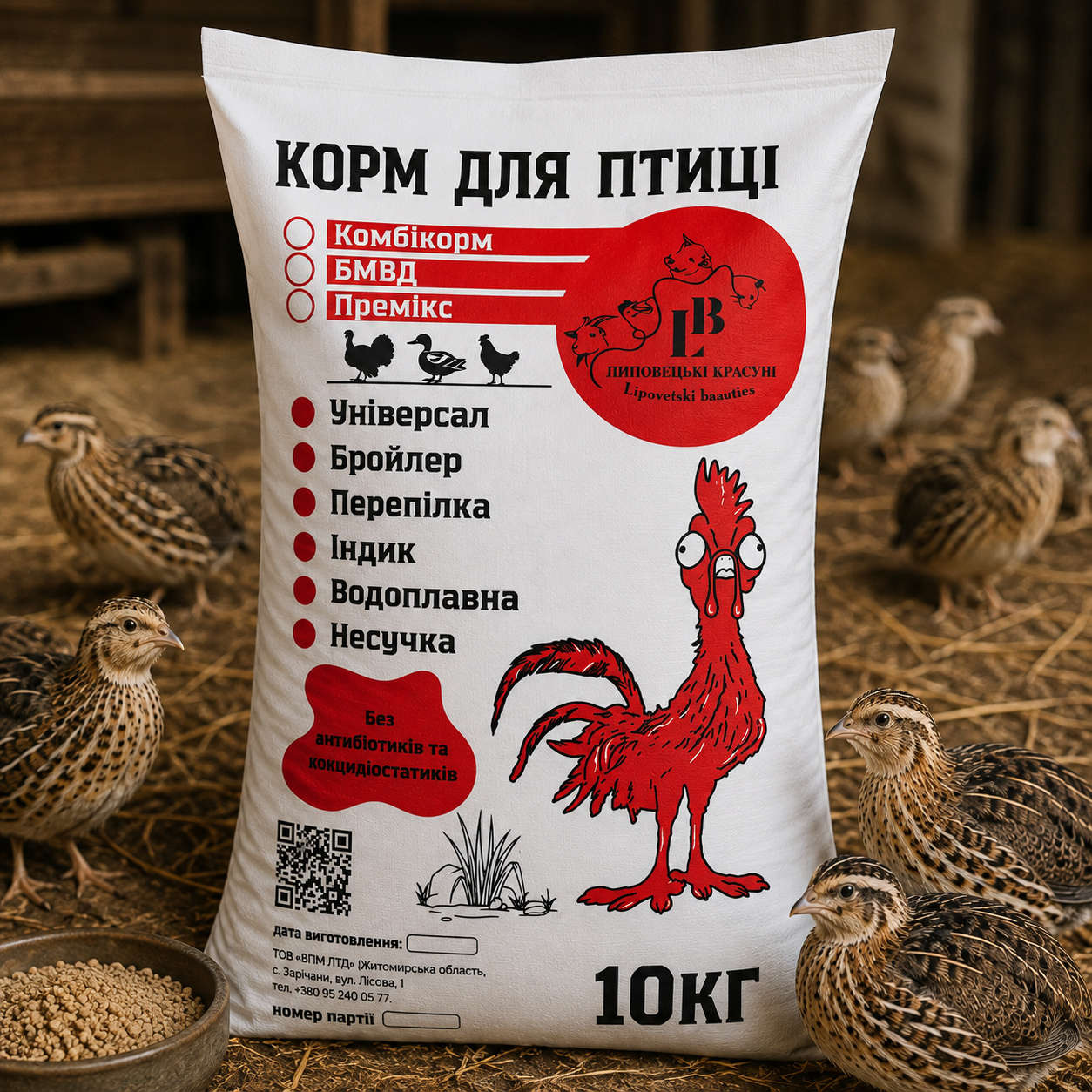 Птиця Перепілка БМВД "Несучка"