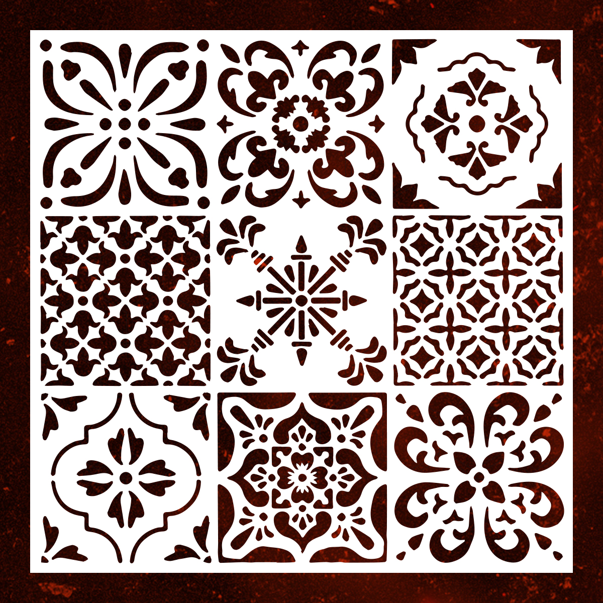 Трафарет Мускатна Плитка. LRG DECOR