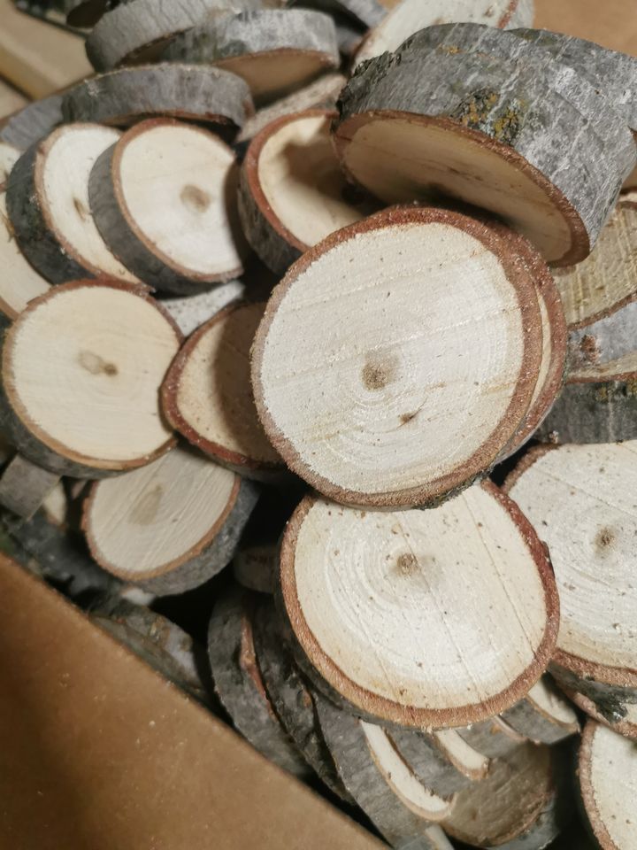 Unsanded Wood Cookies for Loose Parts Play/Crafts