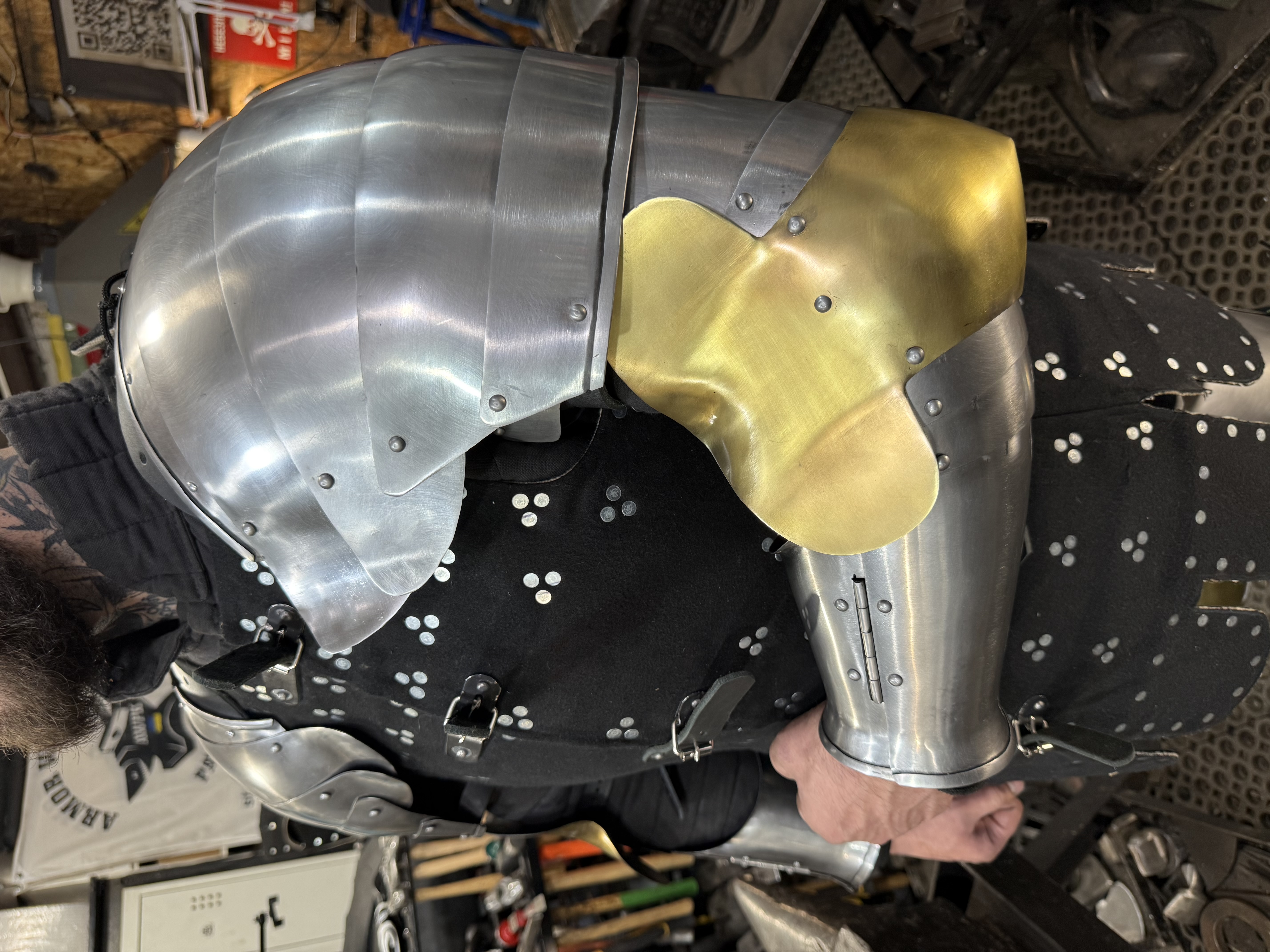 Full armor arms “ brass elbow style”