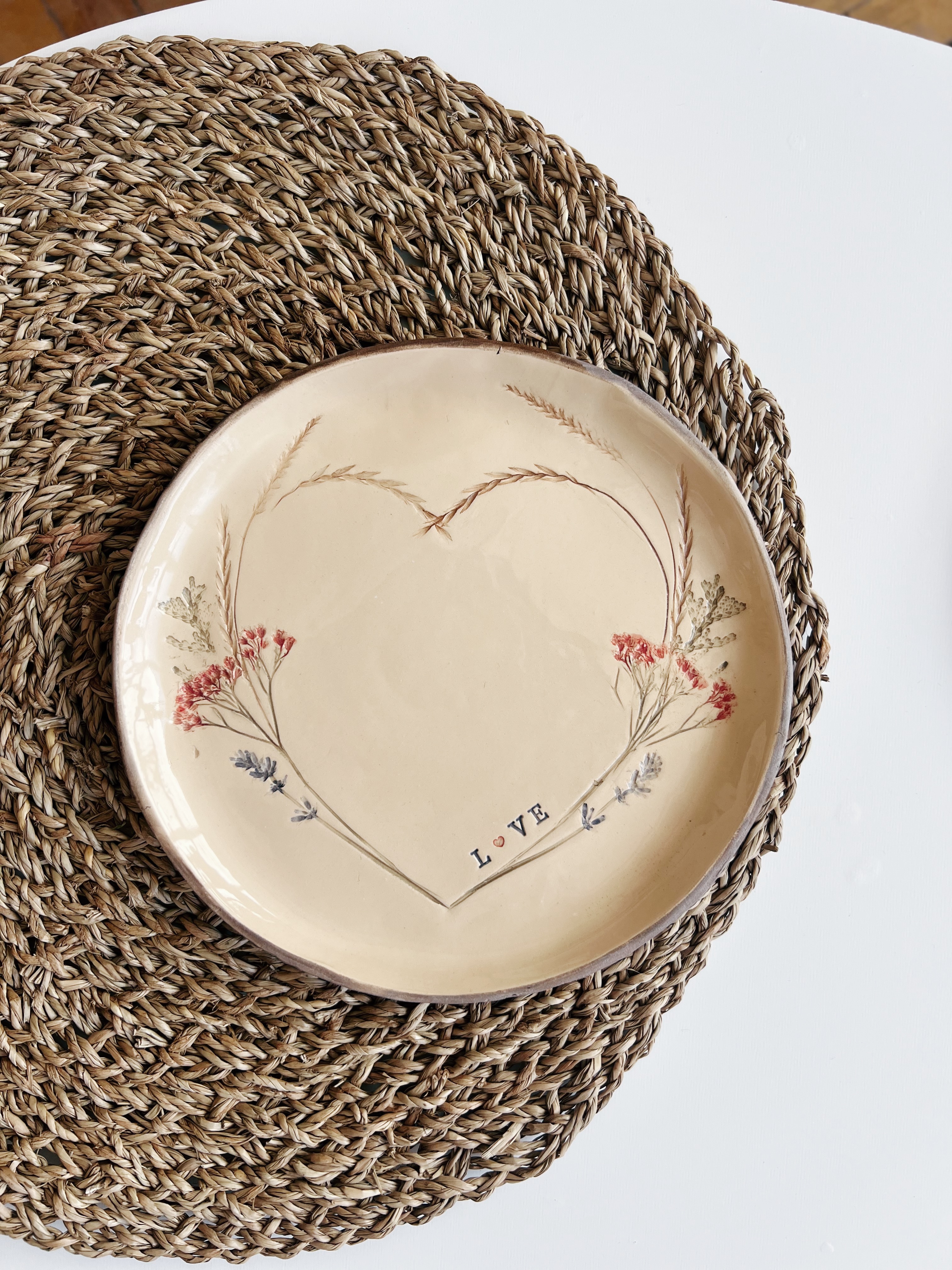 Тарілочка 19 см Love