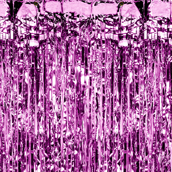 Двосторонній дощик малиновий 90x250см