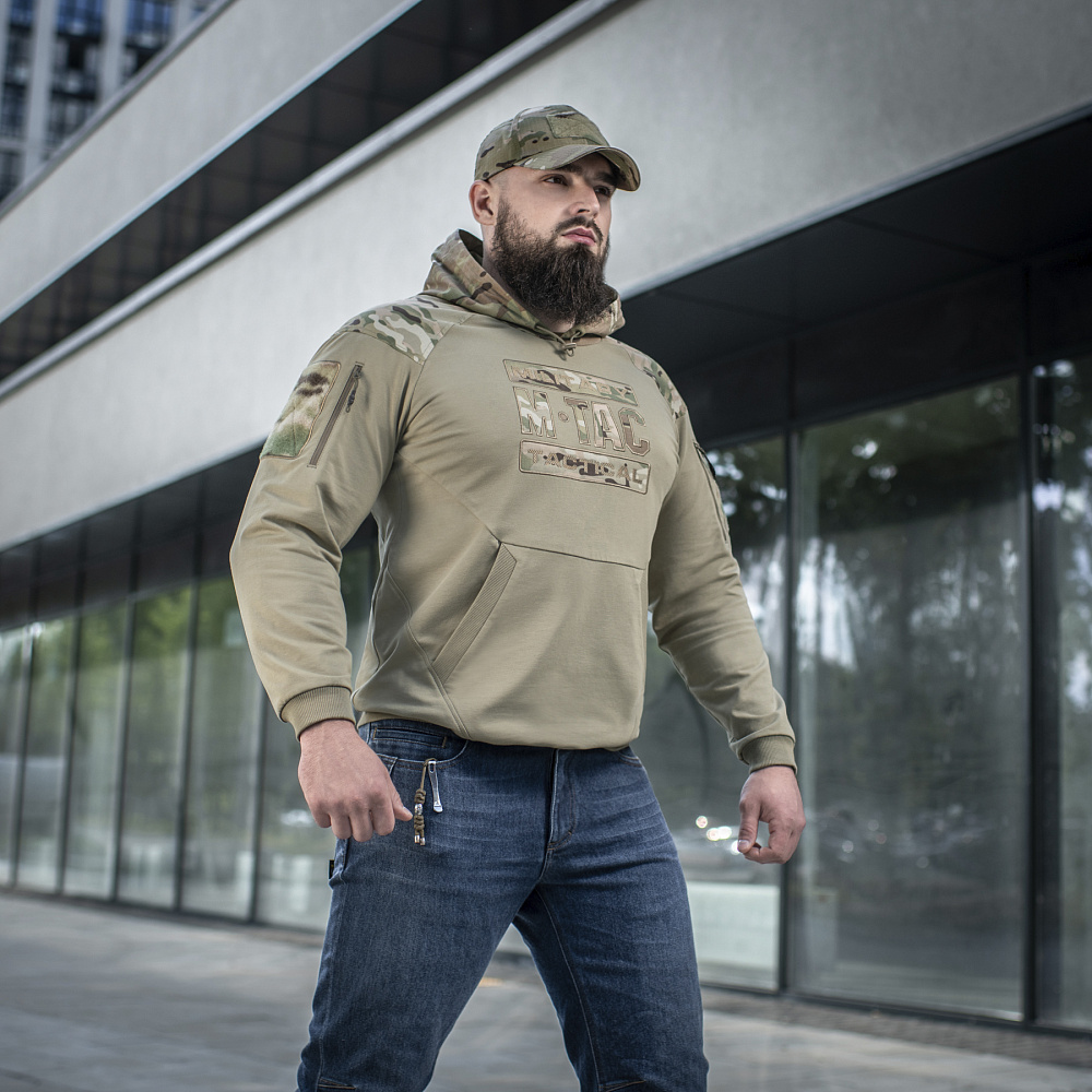 Тактична спортивна худі "Combat Hoodie Multicam" від українського бренду "M-TAC".