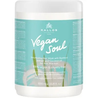 Маска для об'єму волосся Kallos Cosmetics Vegan Soul 1000ml