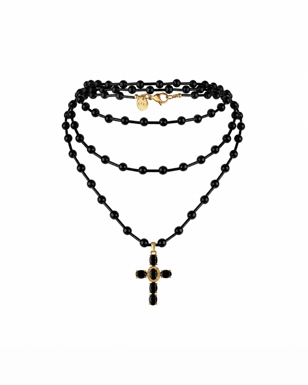 HOLY dark golden necklace