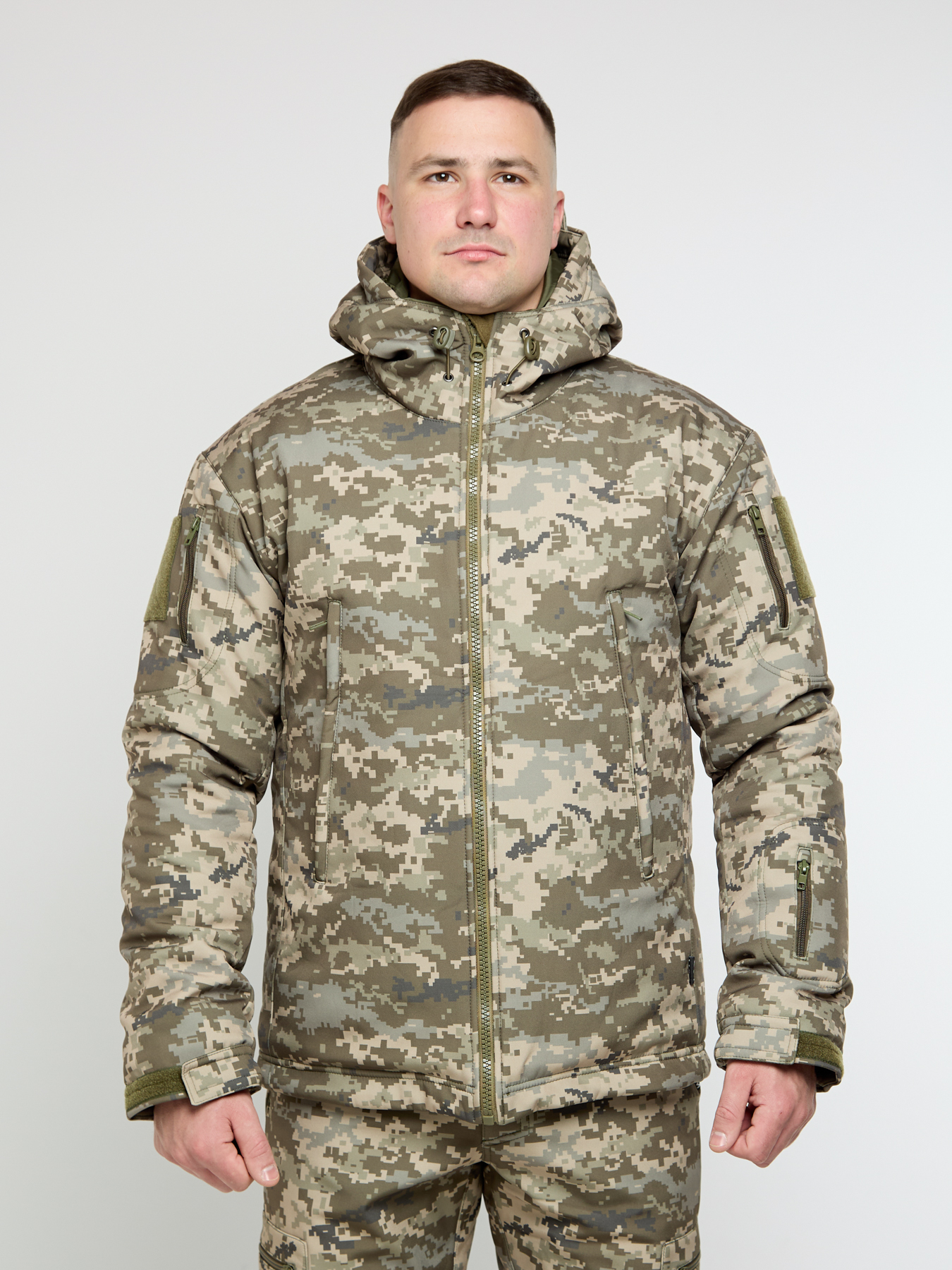 Зимова чоловіча куртка UKM Softshell піксель