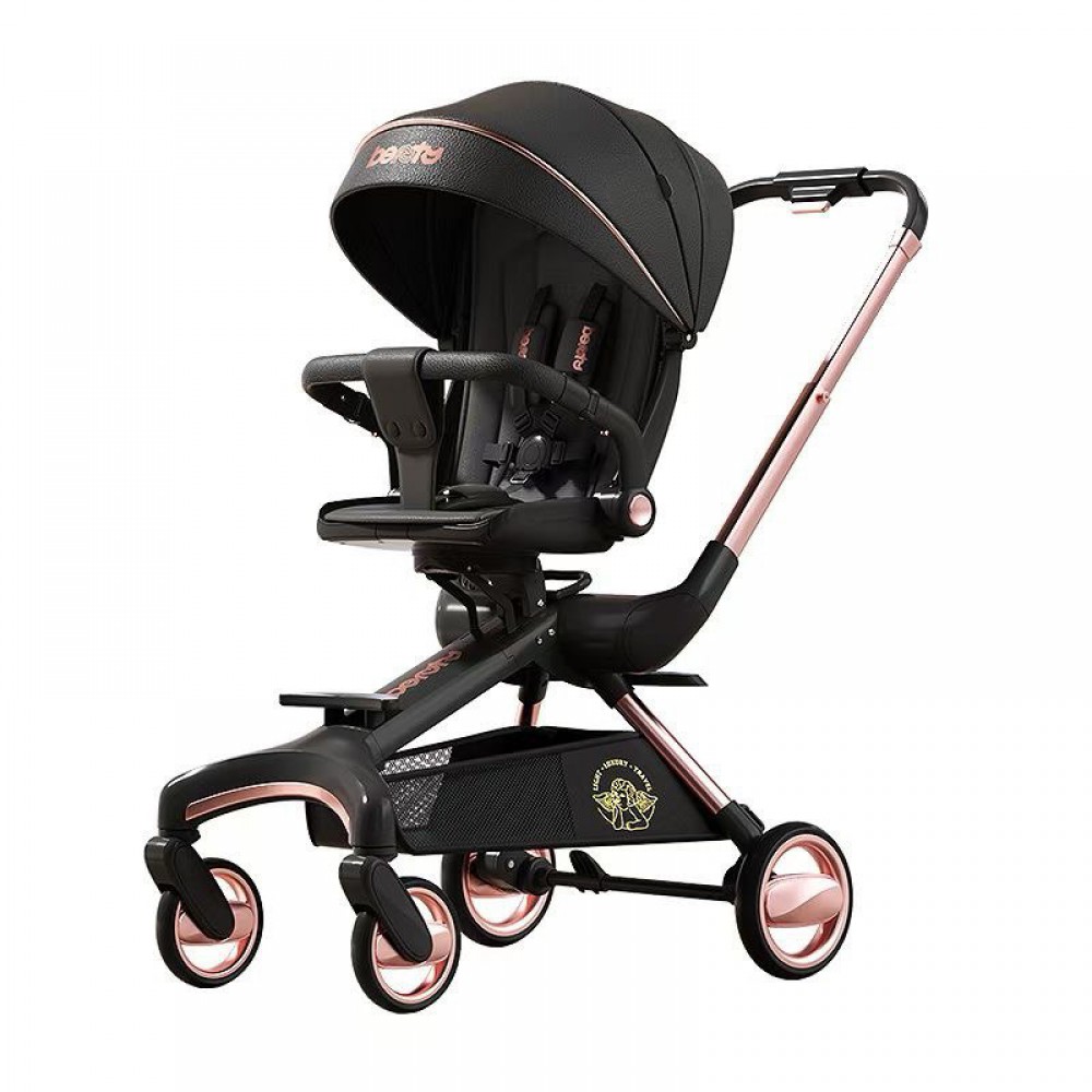 Коляска реверсивна прогулянкова Beruty Space black/gold