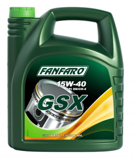 Моторна олива мінеральна (бензин) FANFARO GSX 15W-40  5л