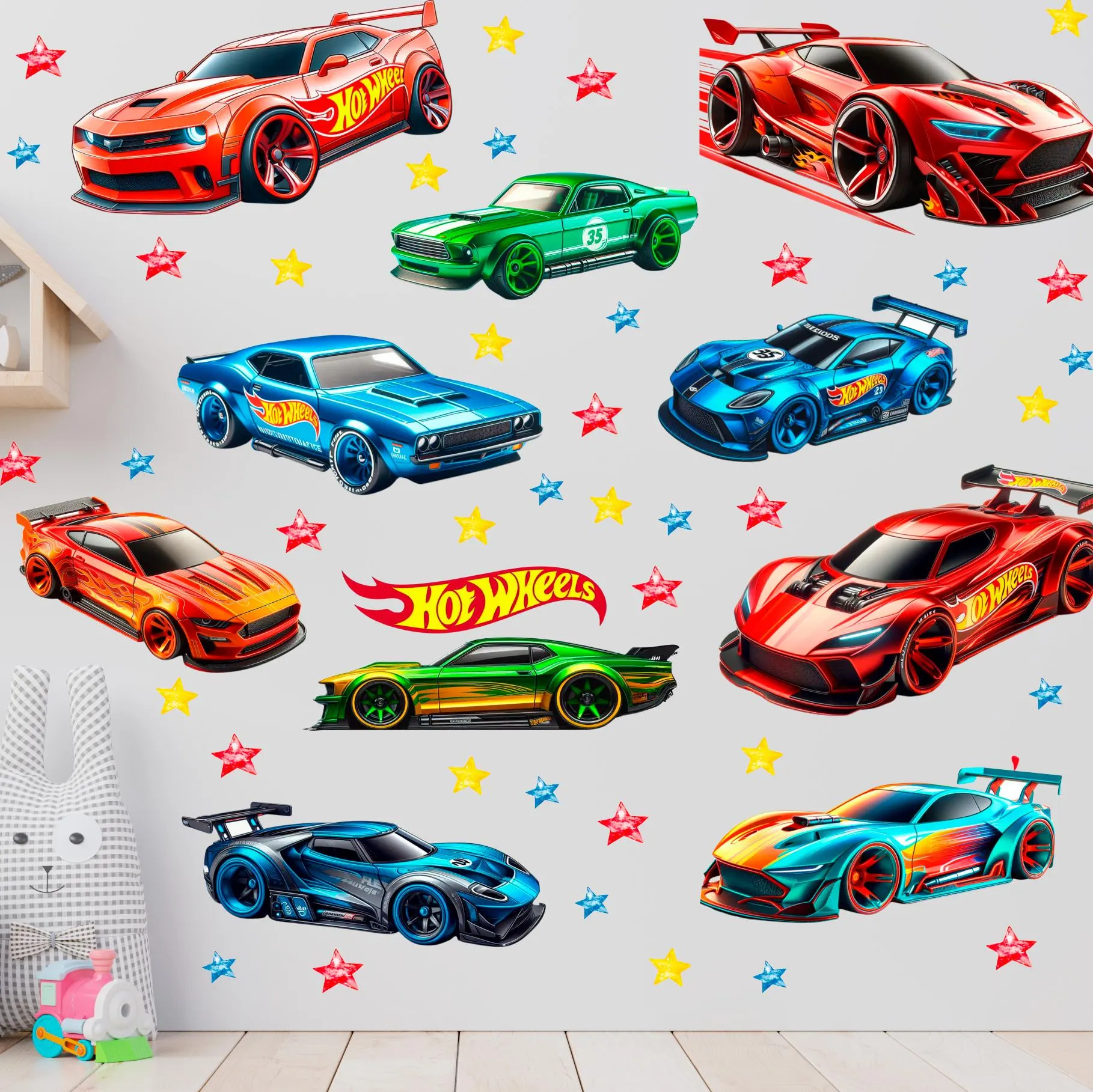 Наліпки "Машини Hot Wheels"
