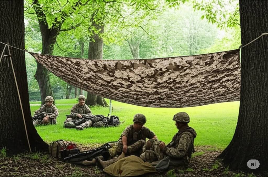 Польовий непромокаємий тент-баша в кольорі MM-14 від українського бренду "Alex".