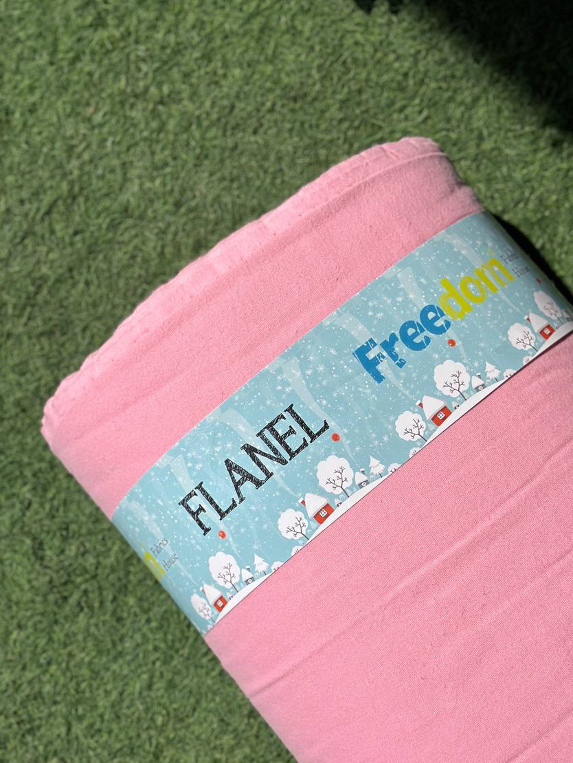 Постільний комплект Фланель преміум Рожевий однотон