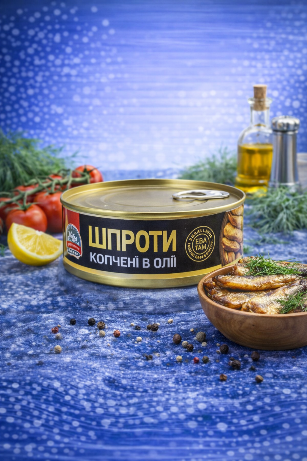 Шпроти копчені в олії