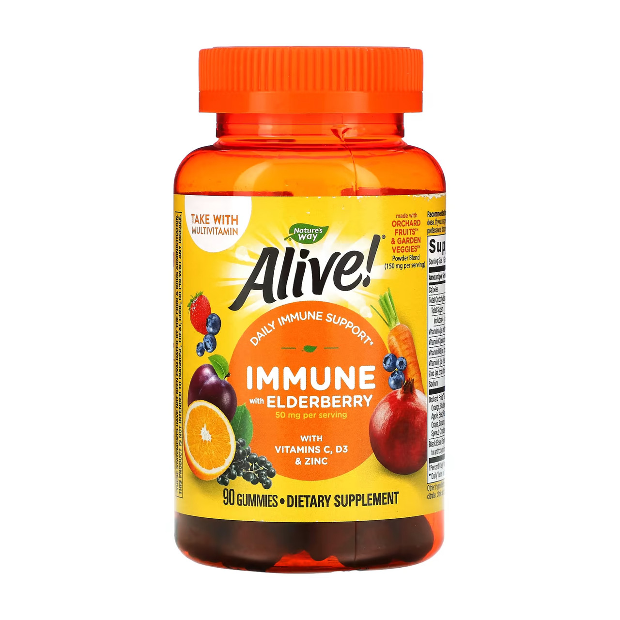 Комплекс вітамінів для імунітету, Alive!® Immune Gummy - 90 gummies