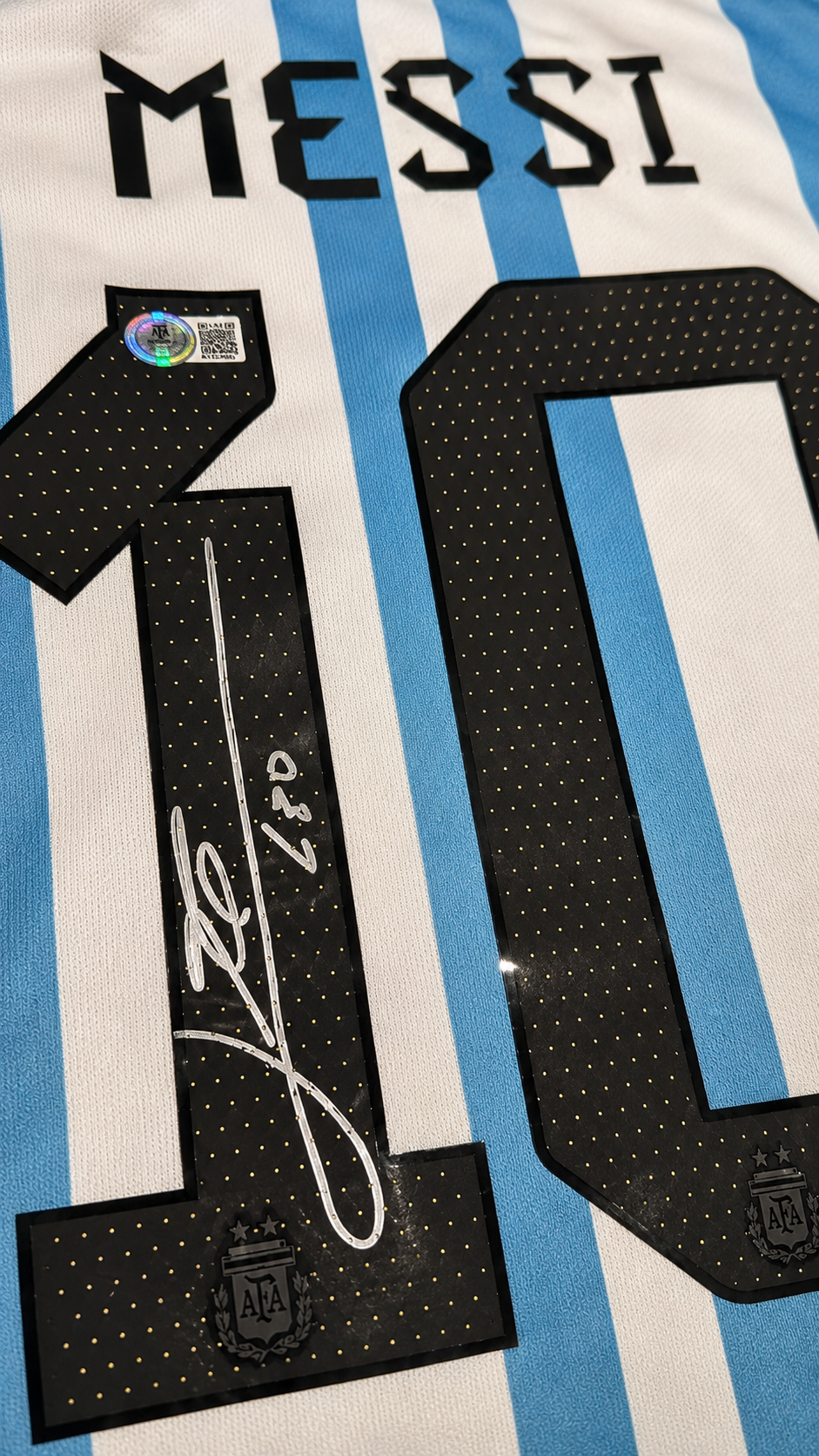 LIONEL MESSI JERSEY ARGENTINA CERTIFICADO POR BECKETT