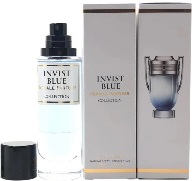 Парфумована вода для чоловіків Morale Parfums Invist Blue версія Paco Rabanne Invictus Legend 30 мл