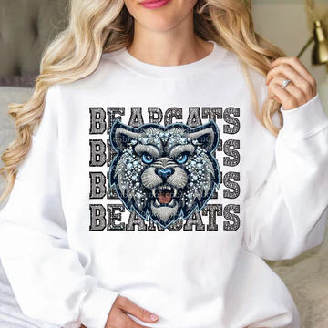 Bearcats Faux Rhinestones Sweatshirt