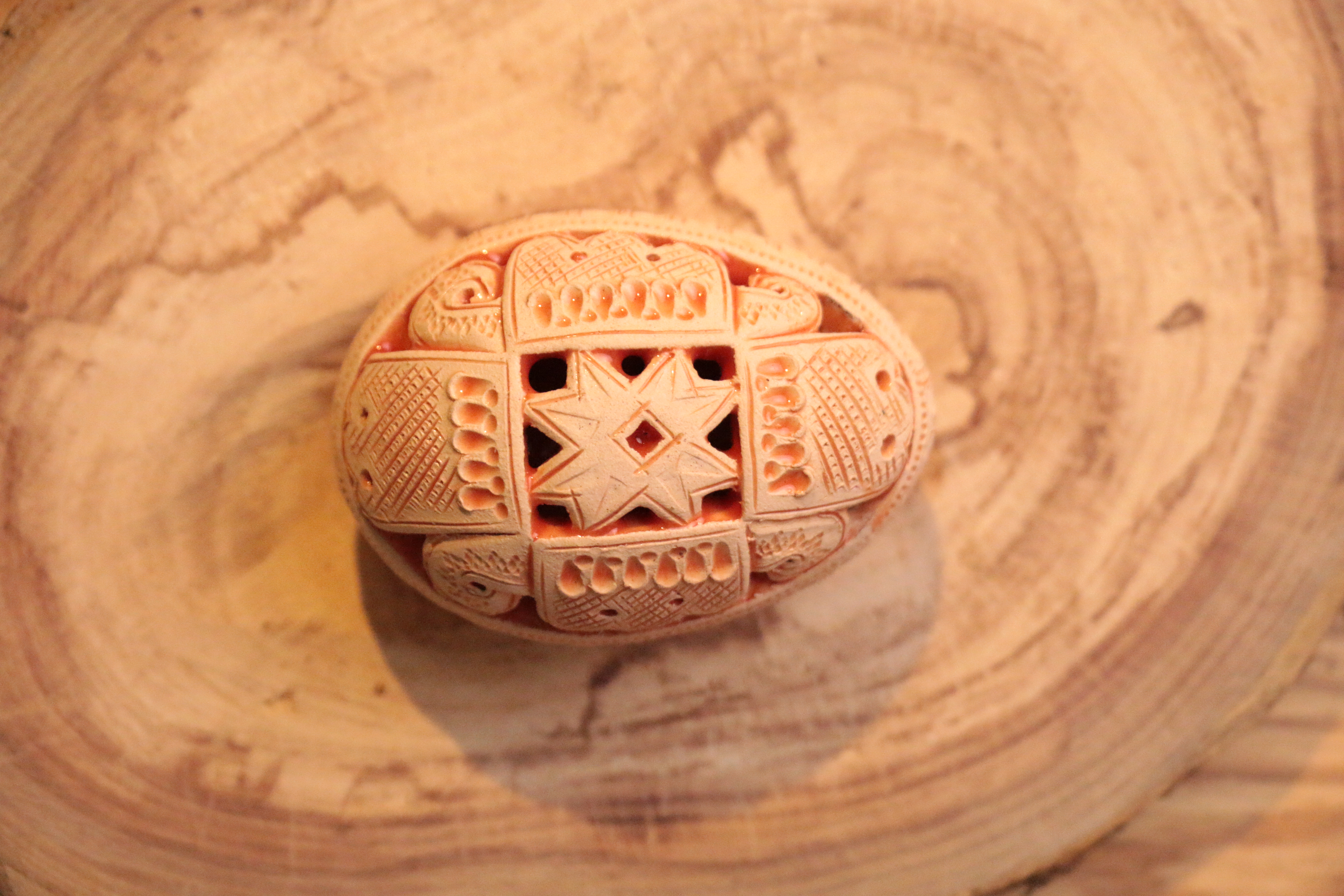 Декоративна писанка  "Ружа", 6 см