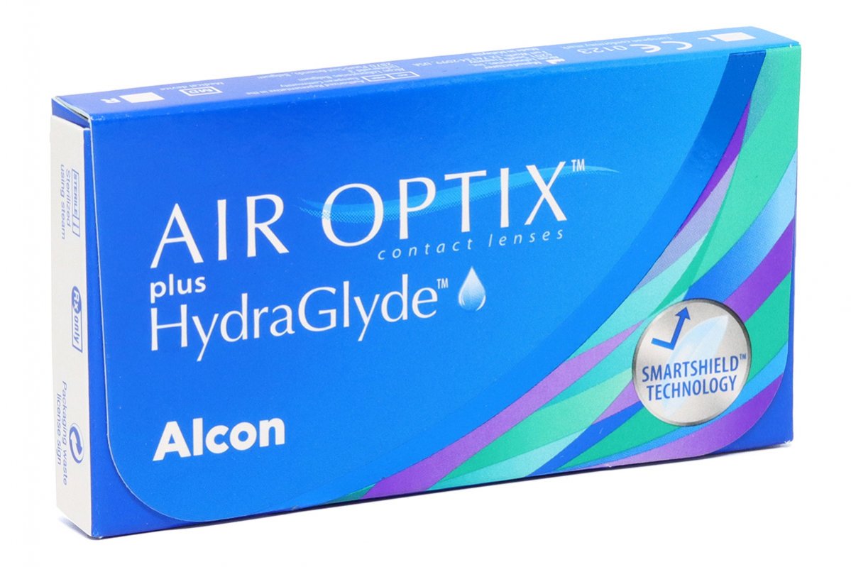 Контактні лінзи Air Optix plus HydraGlyde (3шт.)
